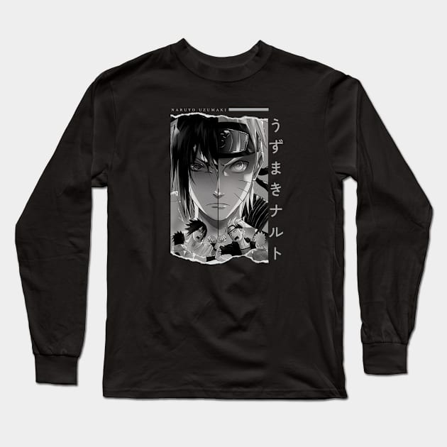 Naruto Uzumaki Long Sleeve T-Shirt by Kang Kray